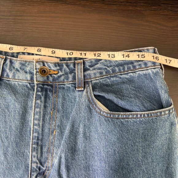 Imperfects Jeans Womens 33 Baggy Wide Leg Flare Loose Relaxed Y2K Cotton USA - Picture 11 of 13